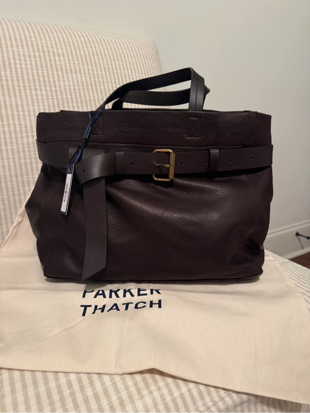 Parker Thatch - Belted Mimi in Expresso Broken in Leather - Brand New with Tags